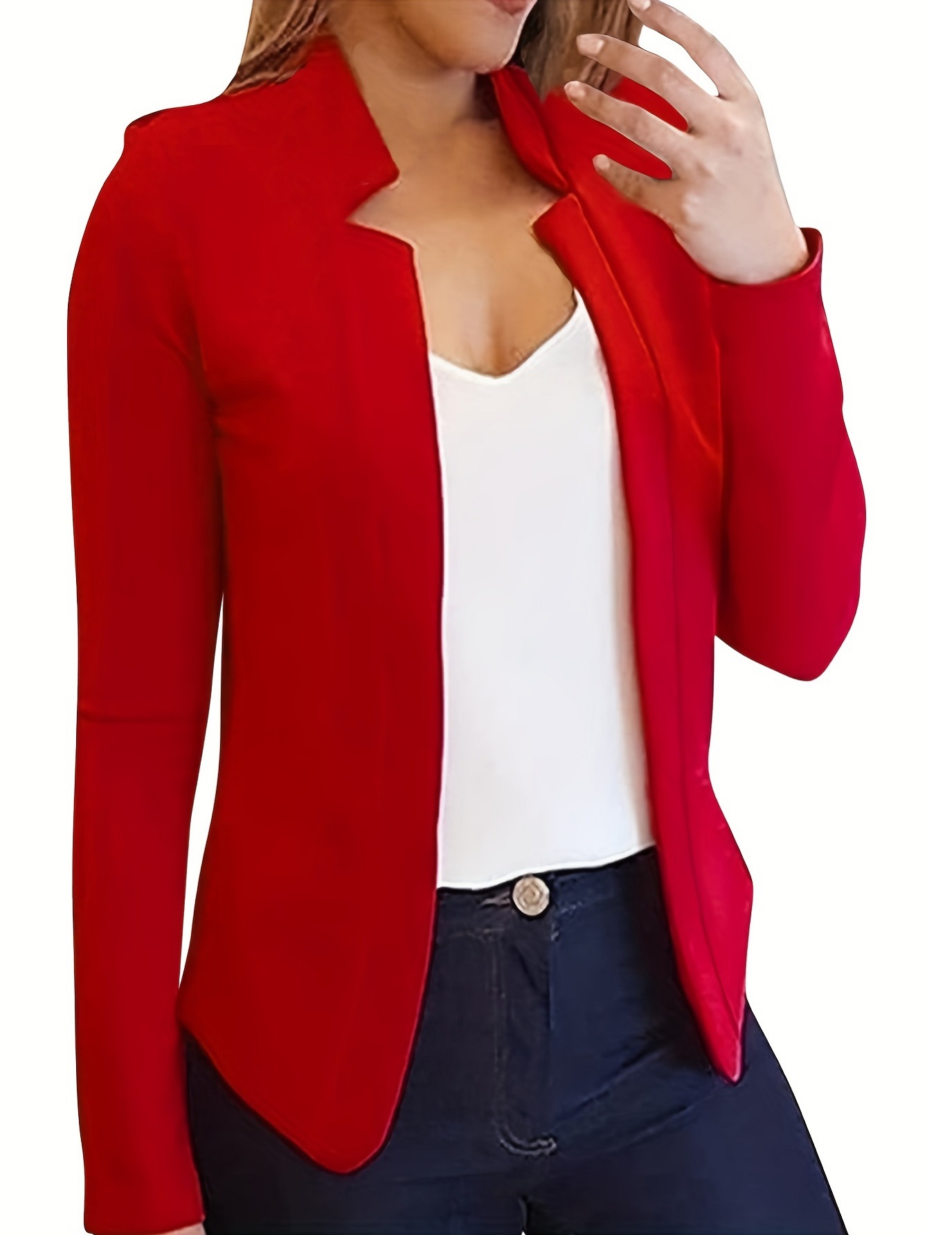 Women'S Formal Wear Cardigan - เสื้อผ้าผู้หญิงข้ามพรมแดนใหม่ เสื้อแจ็คเก็ตคาร์ดิแกนสูทเล็กสีบริสุทธิ์ Chigong อย่างเป็นทางการ