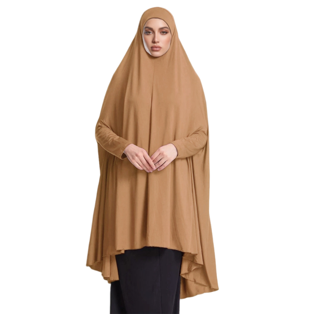 Women Formal Wear Hijab - ชุดคาฟตันแบบเรียบง่ายสำหรับชาวมุสลิม ชุดเดรสอิสลามที่สง่างาม ผ้าคลุมไหล่ยาวนุ่มสบายสำหรับผู้หญิง