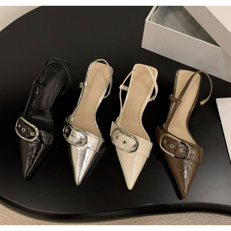 รองเท้าส้นสูงหัวแหลมหนังแก้วดี - Women Formal Wear For Wedding บทวิจารณ์และราคา