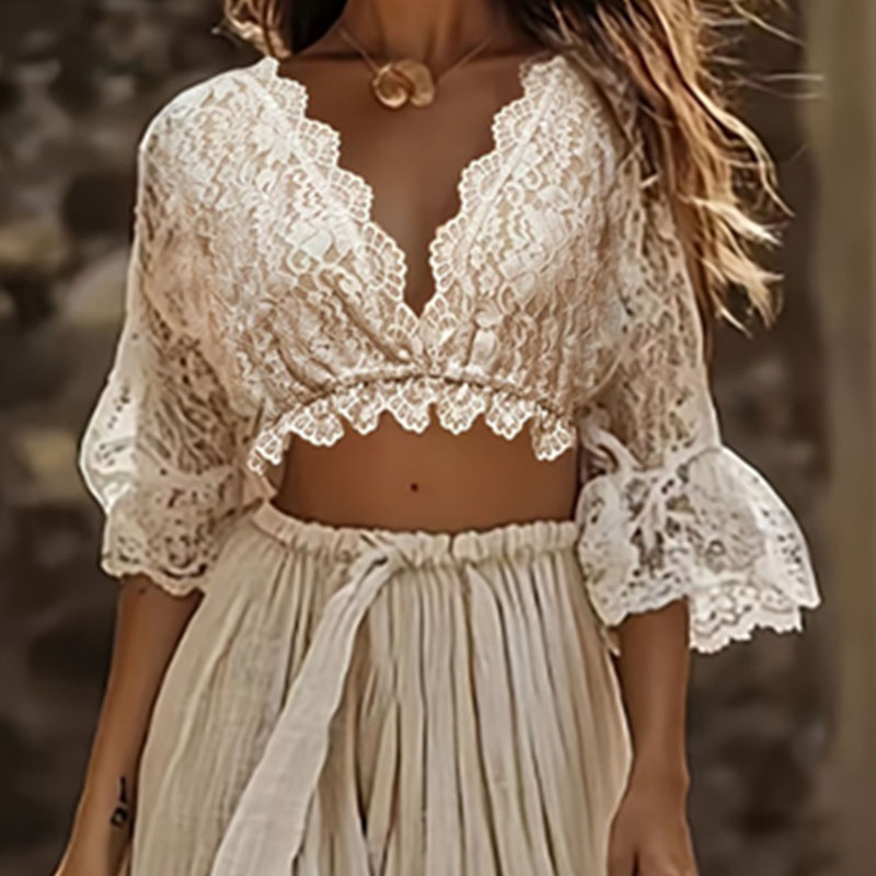 ชุดเซ็ตสองชิ้นสไตล์โบฮีเมียนสำ - Formal Women'S Wear บทวิจารณ์และราคา