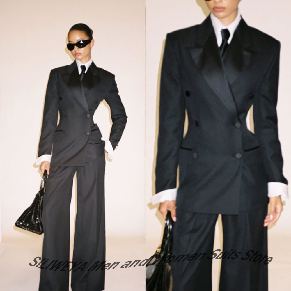 ชุดสูทผู้หญิงสีดำแบบกระดุมสองแ - Women Formal Wear Black บทวิจารณ์และราคา
