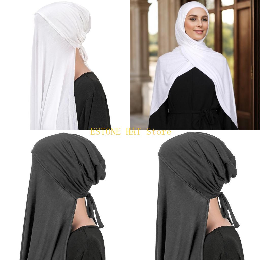 49MF ผ้าโพกศีรษะผ้าคลุมไหล่ฮิญ - Women Formal Wear Hijab บทวิจารณ์และราคา