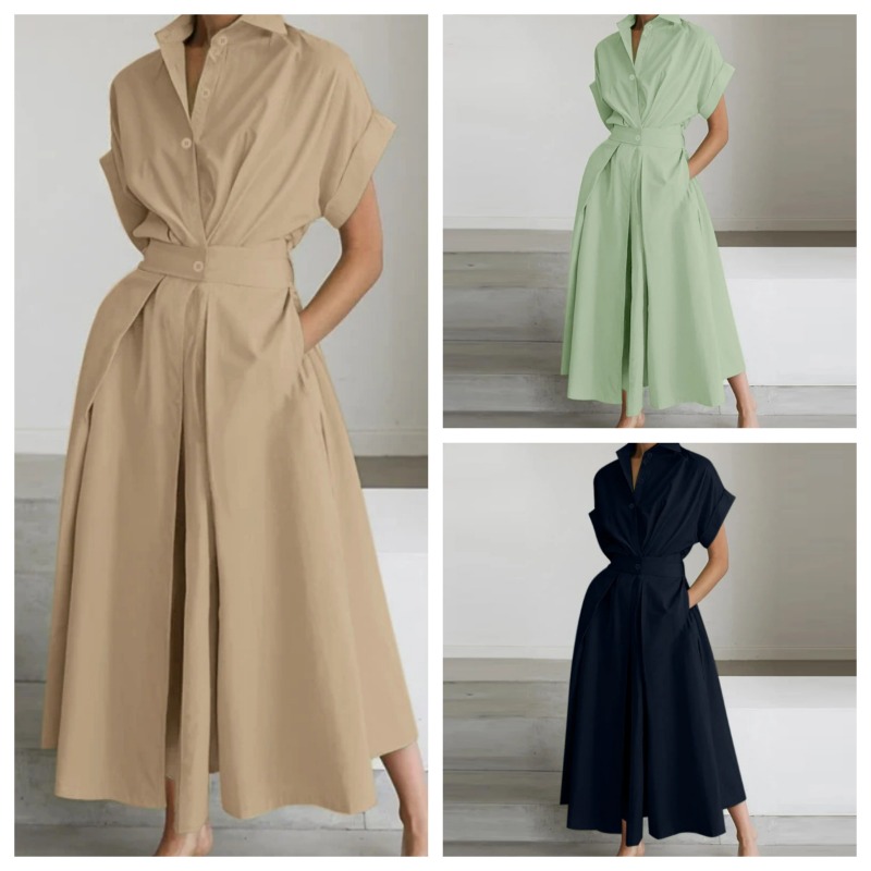 5XL 0XL ชุดเดรสผ้าลินินสีพื้นค - Women'S Formal Wear Cardigan บทวิจารณ์และราคา