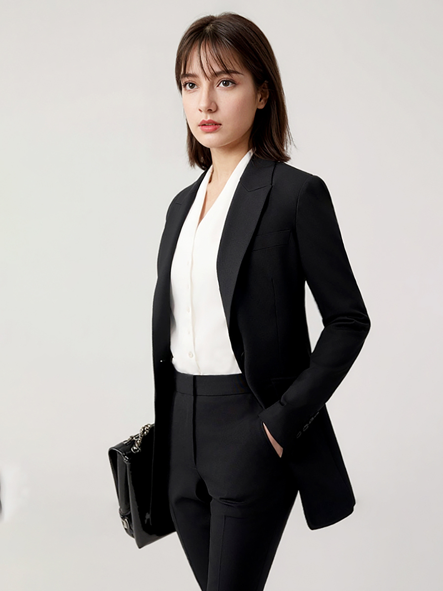ผู้หญิงชุด Blazer กางเกง Offic - Women Formal Wear Black บทวิจารณ์และราคา