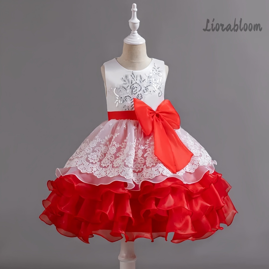 ชุดเดรสเด็กผู้หญิงพร้อมโบว์ขนา - Formal Women'S Wear บทวิจารณ์และราคา