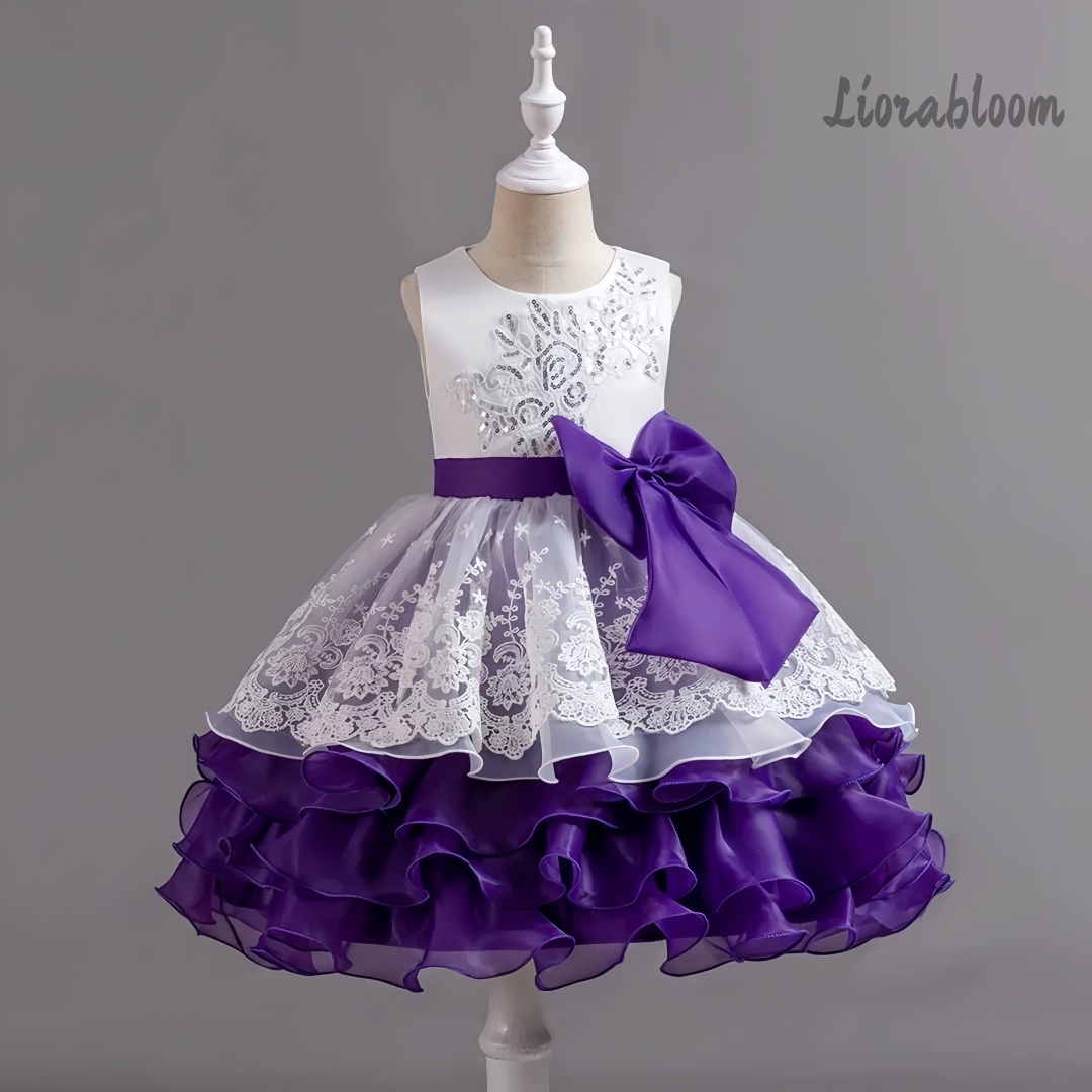 ชุดเดรสเด็กผู้หญิงพร้อมโบว์ขนา - Formal Women'S Wear บทวิจารณ์และราคา
