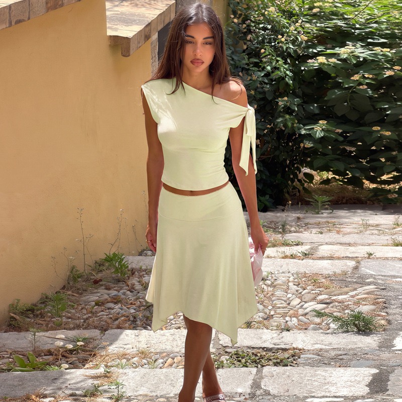 ชุดเซ็ต 2 ชิ้นสำหรับผู้หญิง เส - Women Formal Wear For Summer บทวิจารณ์และราคา