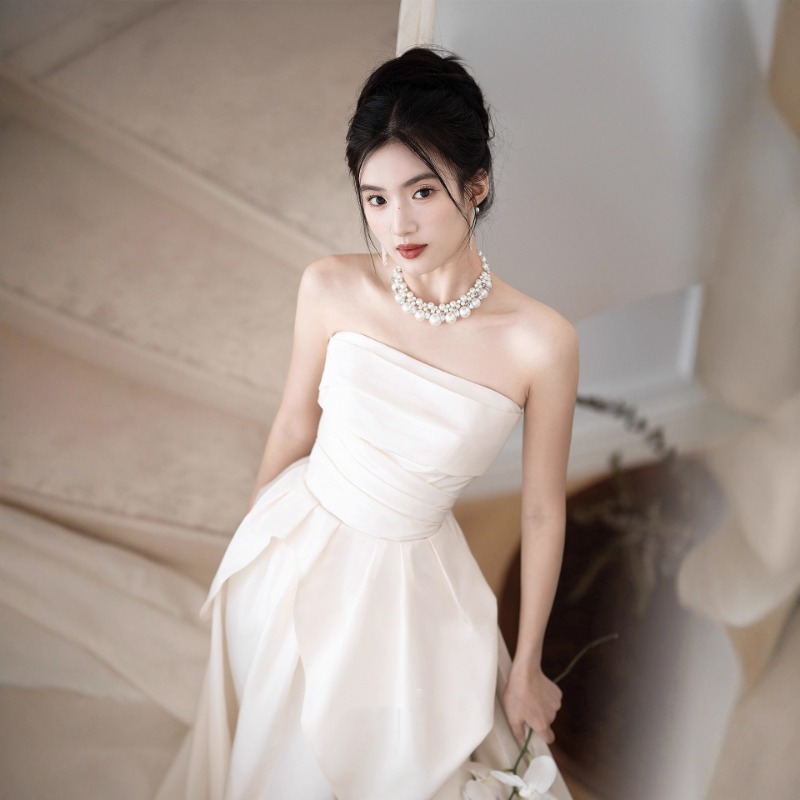 ชุดแต่งงานแบบฝรั่งเศสแบบไม่มีส - Women Formal Wear For Wedding บทวิจารณ์และราคา